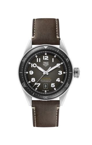 TAG Heuer Autavia Isograph Calibre 5 Stainless Steel / Black / Leather WBE5110.FC8266