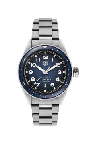 TAG Heuer Autavia Isograph Calibre 5 Stainless Steel / Blue / Bracelet WBE5112.EB0173