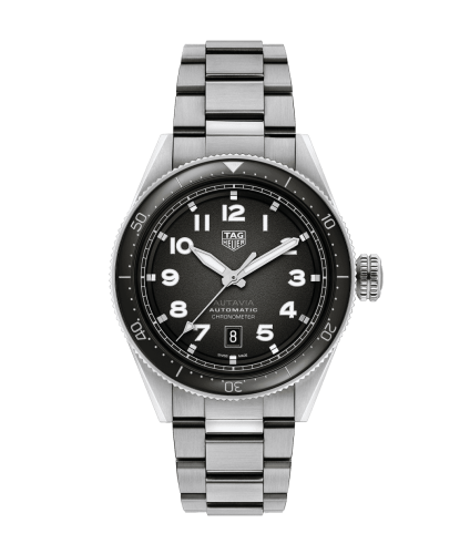 TAG Heuer Autavia Calibre 5 Stainless Steel / Black / Bracelet WBE5114.EB0173