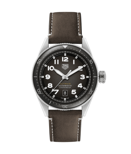 TAG Heuer Autavia Calibre 5 Stainless Steel / Black / Leather WBE5114.FC8266
