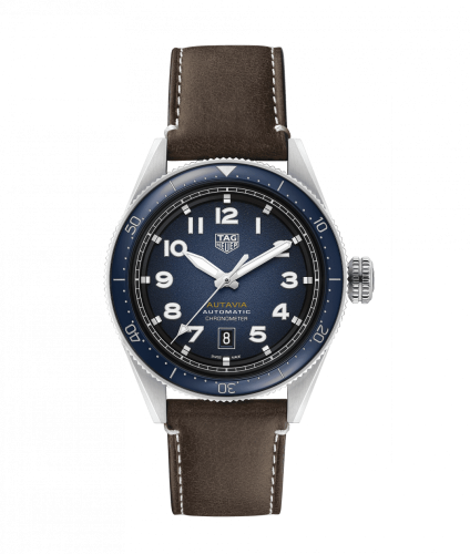 TAG Heuer Autavia Calibre 5 Stainless Steel / Blue / Leather WBE5116.FC8266