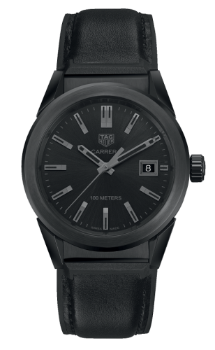 TAG Heuer Carrera Quartz 36 Stainless Steel PVD / Black / Calf WBG1313.FT6117