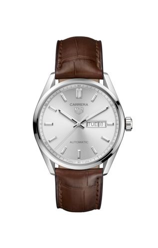 TAG Heuer Carrera Automatic Stainless Steel / Silver / Alligator WBN2011.FC6484