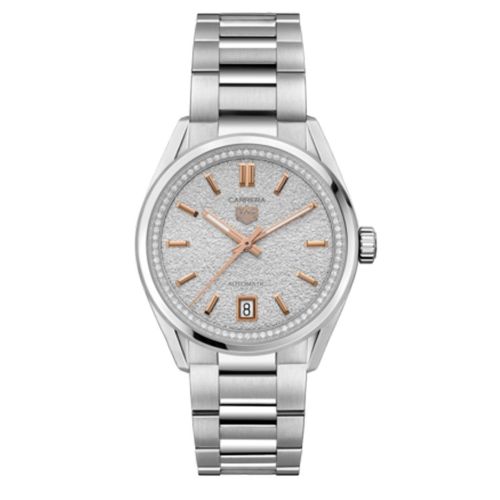 TAG Heuer Carrera Date 36 Stainless Steel / Silver - Diamond WBN231B.BA0001