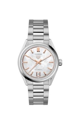 TAG Heuer Carrera Date 36 Stainless Steel / MOP - Diamond WBN231C.BA0001