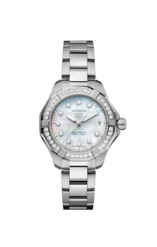TAG Heuer Aquaracer Professional 200 Solargraph 34 Stainless Steel - Diamond / MOP - Diamond WBP1314.BA0005