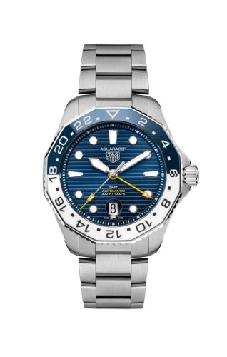 TAG Heuer Aquaracer Professional 300 GMT Stainless Steel / Blue / Bracelet WBP2010.BA0632