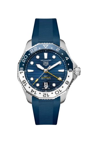 TAG Heuer Aquaracer Professional 300 GMT Stainless Steel / Blue / Rubber WBP2010.FT6198