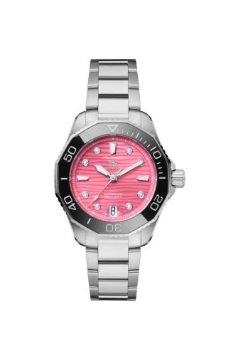 TAG Heuer Aquaracer Professional 300 36 Stainless Steel / Pink - Diamond / Bracelet WBP231J.BA0618