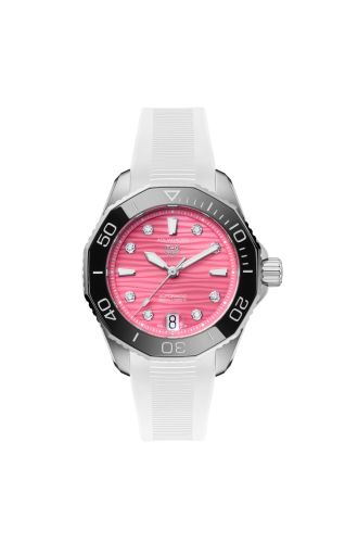 TAG Heuer Aquaracer Professional 300 36 Stainless Steel / Pink - Diamond / Rubber WBP231J.FT6234