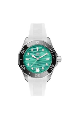 TAG Heuer Aquaracer Professional 300 36 Stainless Steel / Turquoise - Diamond / Rubber WBP231K.FT6234