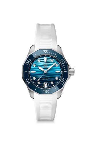 TAG Heuer Aquaracer Professional 300 36 Stainless Steel / Blue Gradient - Diamond / Rubber WBP231N.FT6234