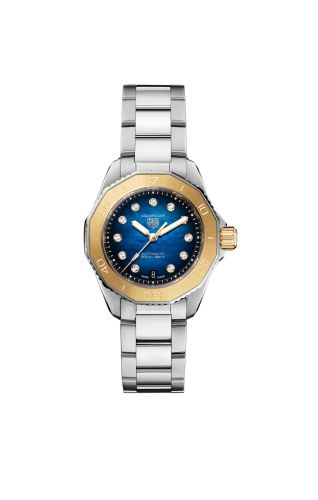 TAG Heuer Aquaracer Professional 200 Automatic 30 Stainless Steel - Yellow Gold / Blue / Bracelet WBP2450.BA0622