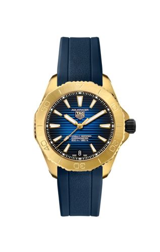 TAG Heuer Aquaracer Professional 200 40 Automatic Yellow Gold - Titanium / Blue / Rubber WBP5152.FT6210