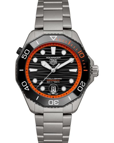 TAG Heuer Aquaracer Professional 500 Date Titanium / Black - Orange WBP5183.BF0010