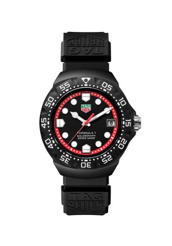 TAG Heuer Formula 1 Solargraph 38 DLC / Black / Rubber WBY1114.FT8084