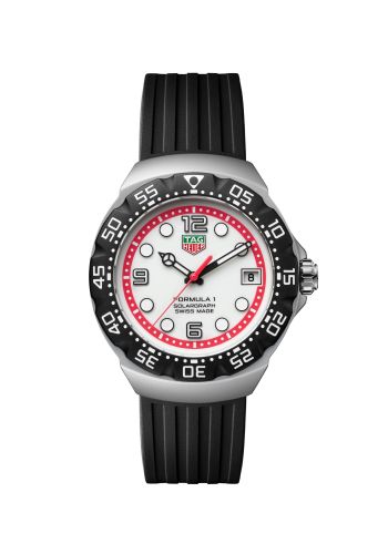 TAG Heuer Formula 1 Solargraph 38 Stainless Steel / White / Rubber WBY111A.FT8106