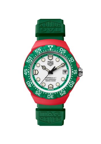 TAG Heuer Formula 1 Solargraph 38 Green Polylight / White / Rubber WBY1160.FT8085