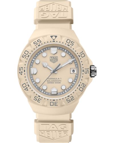 TAG Heuer Formula 1 Solargraph 38 Beige Polylight / Beige / Rubber WBY1164.FT8114