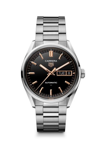 TAG Heuer Carrera Day Date Stainless Steel / Black / Bracelet WDA2111.BA0043