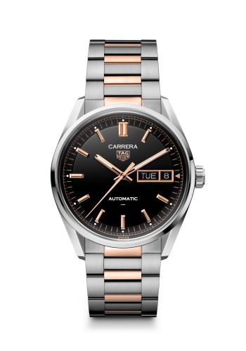 TAG Heuer Carrera Day Date Stainless Steel - Red Gold / Black / Bracelet WDA2111.BD0001