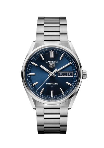 TAG Heuer Carrera Day Date Stainless Steel / Blue / Bracelet WDA2112.BA0043