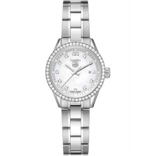 TAG Heuer Carrera Quartz 27 Stainless Steel / Diamond / MOP - Diamond / Bracelet WV1413.BA0793
