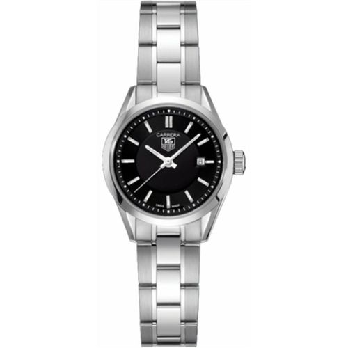 TAG Heuer Carrera Quartz 27 Stainless Steel / Black / Bracelet WV1414.BA0793
