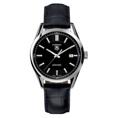 TAG Heuer Carrera Calibre 5 39 Stainless Steel / Black / Alligator WV211B.FC6180