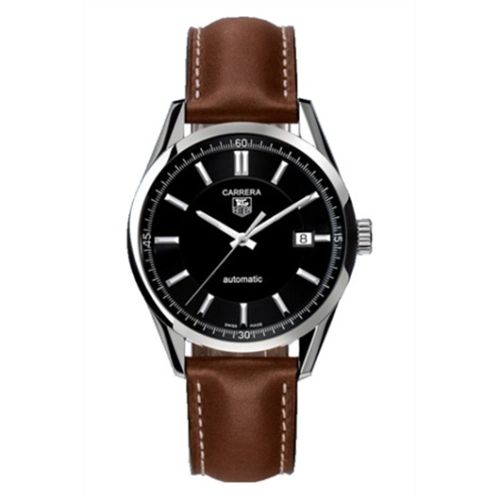 TAG Heuer Carrera Calibre 5 39 Stainless Steel / Black / Calf WV211B.FC6203