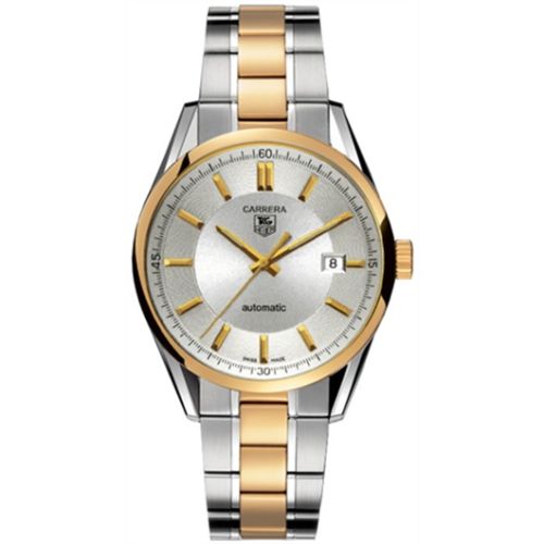 TAG Heuer Carrera Calibre 5 39 Stainless Steel / Rose Gold / Silver / Bracelet WV215A.BD0788