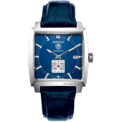 TAG Heuer Monaco Calibre 6 Automatic Stainless Steel / Blue / Alligator WW2111.FC6204