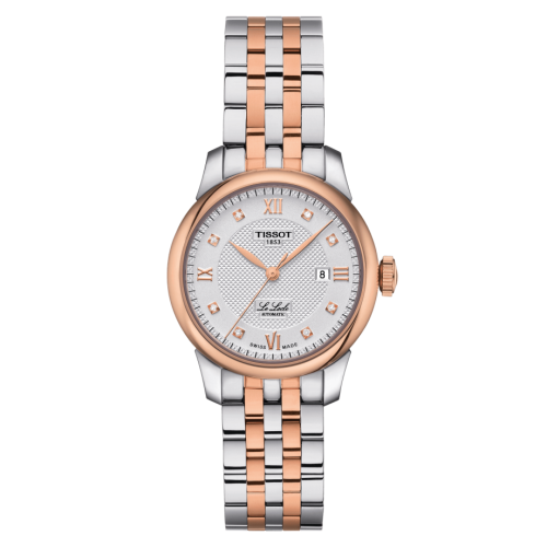 Tissot Le Locle 29 Automatic Lady Stainless Steel - Rose Gold / Silver / Bracelet T006.207.22.036.00