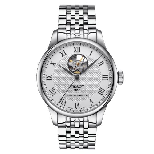 Tissot Le Locle Powermatic 80 Open Heart Stainless Steel / Silver / Bracelet T006.407.11.033.02