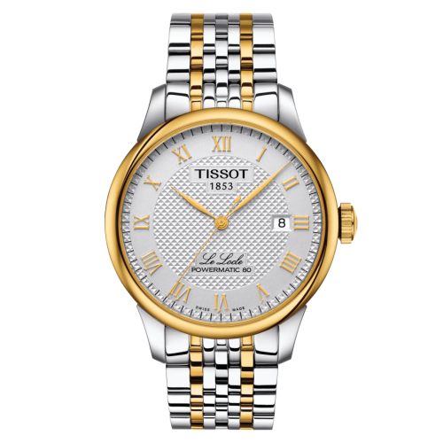 Tissot Le Locle Powermatic 80 39.3 Stainless Steel - Yellow Gold / Silver / Bracelet T006.407.22.033.01