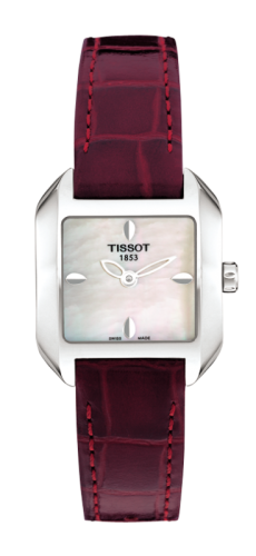 Tissot T-Wave Square Quartz 23.6 Stainless Steel / MOP / Strap T02.1.256.71