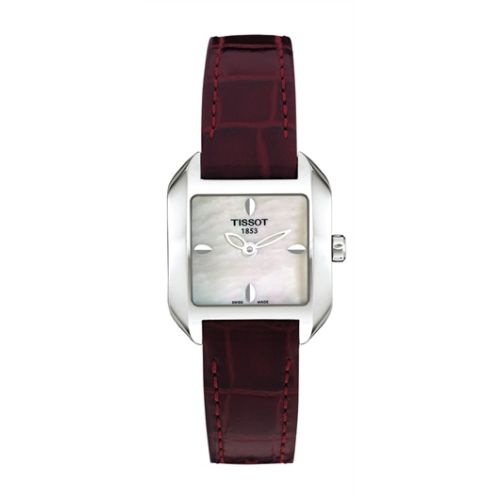 Tissot T-Wave Square Quartz 23.6 Stainless Steel / MOP / Strap T02.1.265.71