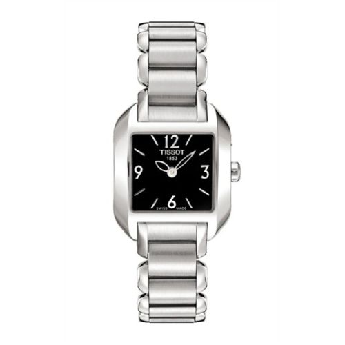 Tissot T-Wave Square Quartz 23.6 Stainless Steel / Black / Bracelet T02.1.285.52