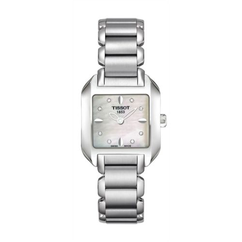 Tissot T-Wave Square Quartz 23.6 Stainless Steel / MOP / Bracelet T02.1.285.74