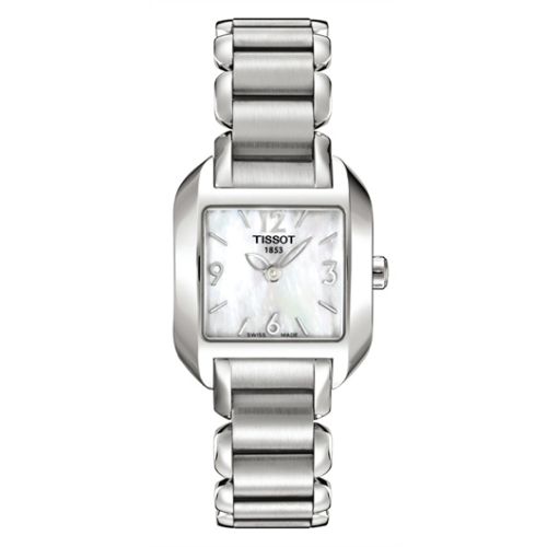 Tissot T-Wave Square Quartz 23.6 Stainless Steel / MOP / Bracelet T02.1.285.82