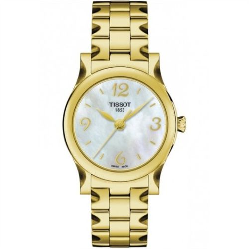 Tissot Stylis-T Quartz 29 Yellow Gold PVD / MOP / Bracelet T028.210.33.117.00