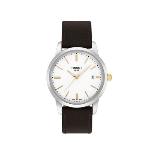 Tissot Dream Quartz 38 Stainless Steel / Yellow Gold PVD / White / Strap T033.410.26.011.01