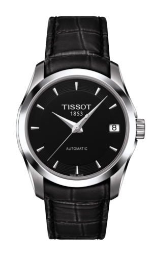 Tissot Couturier Automatic Ladies Black / Strap T035.207.16.051.00