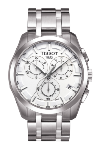 Tissot Couturier Quartz Chronograph GMT Silver T035.439.11.031.00