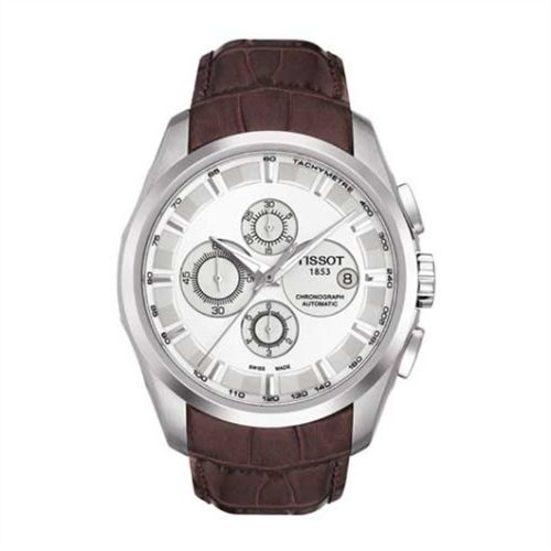 Tissot Couturier Automatic Chronograph Silver / Strap T035.627.16.031.00