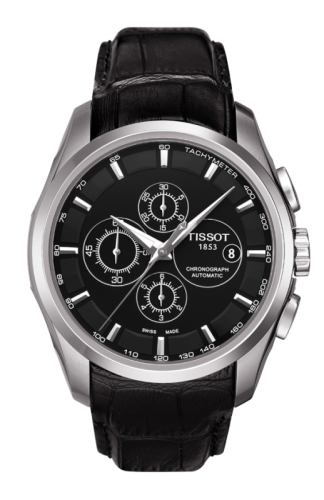 Tissot Couturier Automatic Chronograph Black / Strap T035.627.16.051.00