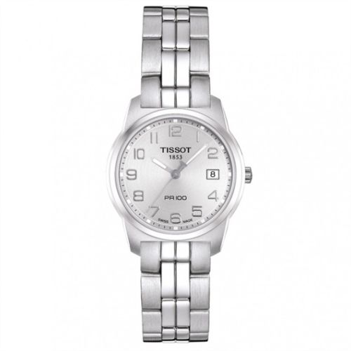 Tissot PR 100 Quartz 24.5 Stainless Steel / Silver / Bracelet T049.210.11.032.00