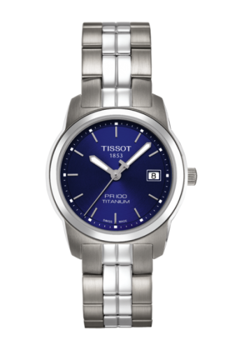 Tissot PR 100 Quartz 27 Titanium / Blue / Bracelet T049.310.44.041.00