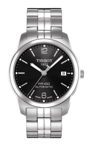 Tissot PR 100 Automatic 38 Stainless Steel / Black / Bracelet T049.407.11.057.00