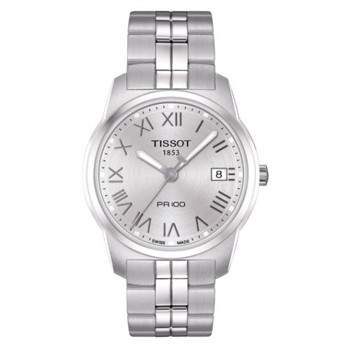 Tissot PR 100 Quartz 38 Stainless Steel / Silver / Bracelet T049.410.11.033.01